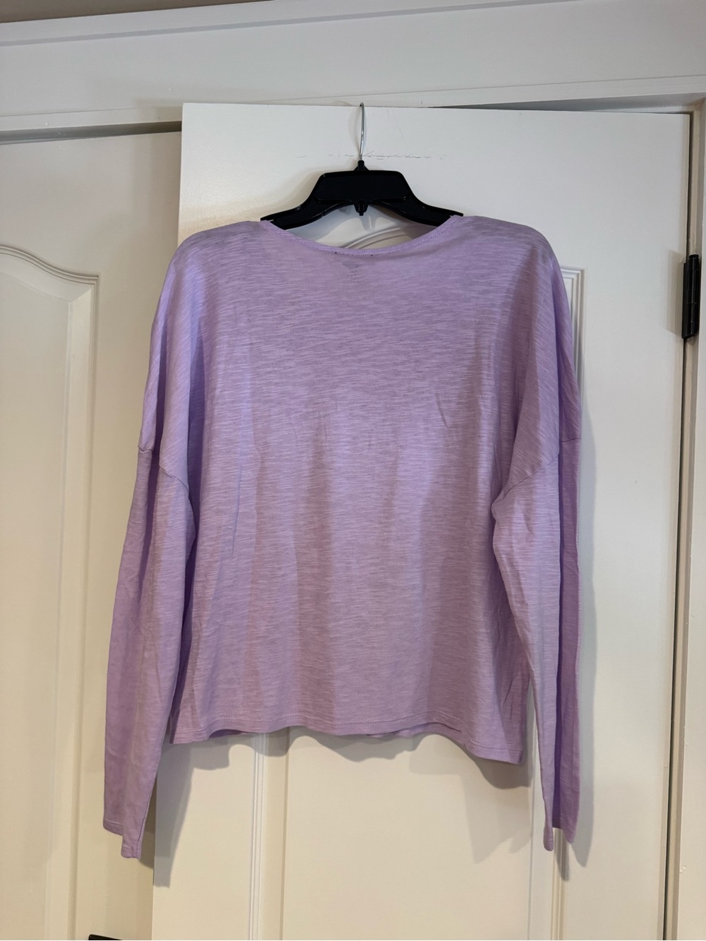 Express Lavender Lace Yoke Long-Sleeve Top NWT - Picture 3 of 3